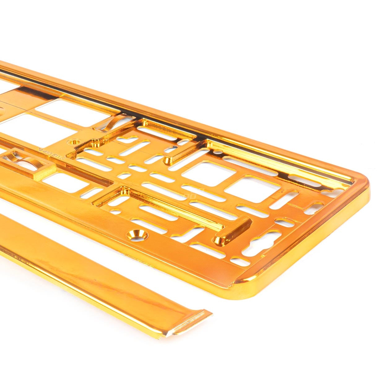 Suport numar inmatriculare din plastic, calitate Premium, culoare ORANGE-0