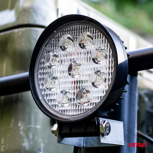 Proiector LED pentru Off-Road, ATV, SSV, culoare 6500K, LED FLOOD, 27W, tensiune 9 - 36V, diametru Ø110 mm-1