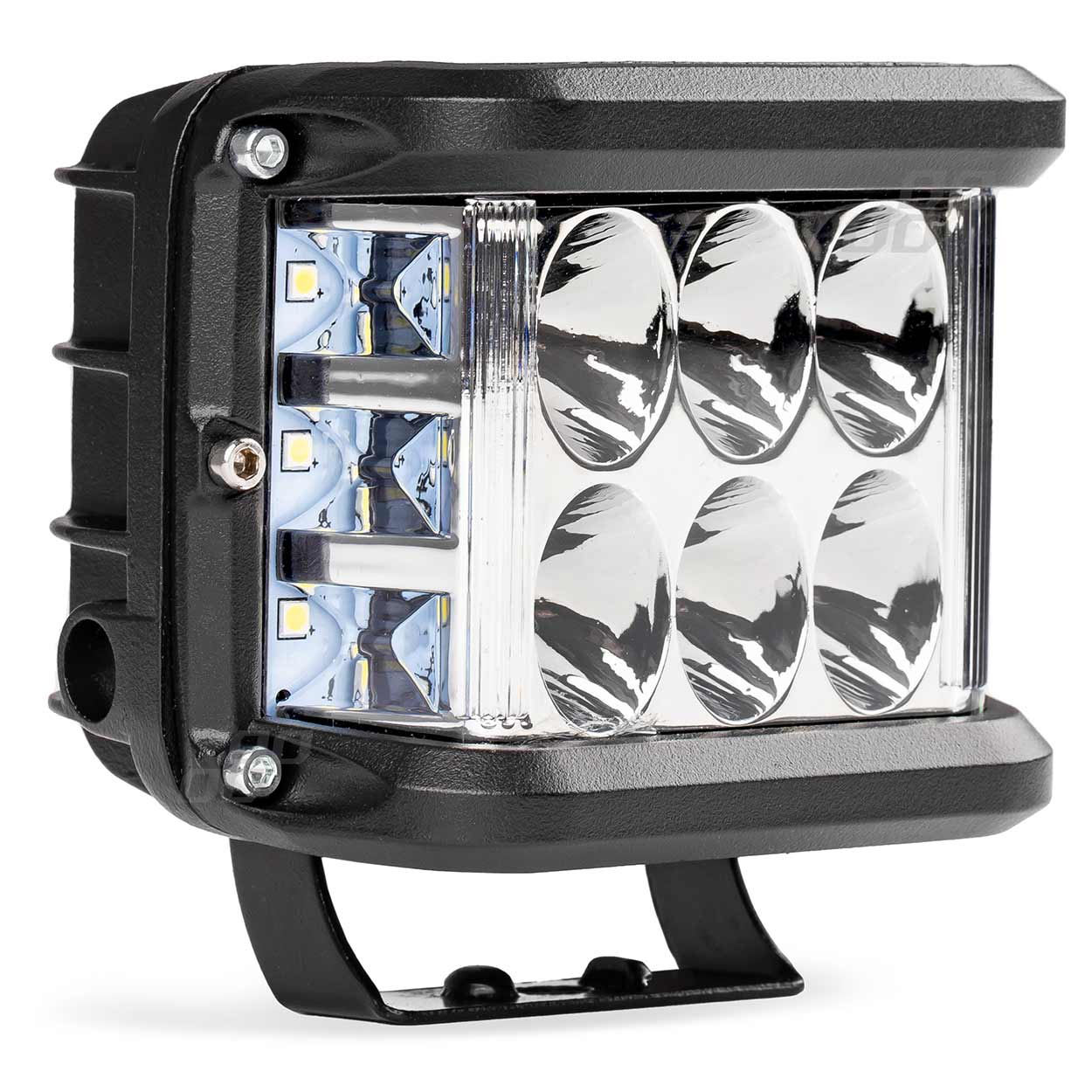 Proiector LED pentru Off-Road, ATV, SSV, culoare 6500K, cu doua functii, tensiune 9 - 36V, dimensiune, 110 x 75 mm-0
