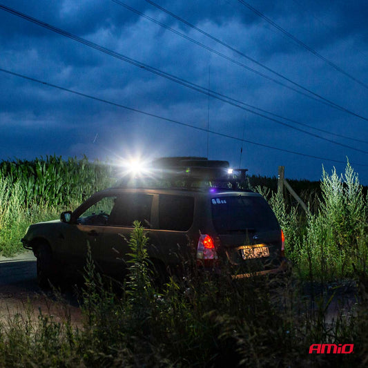 Proiector LED pentru Off-Road, ATV, SSV, culoare 6500K, 28 LED-uri, tensiune 9 - 36V, dimensiune 136 x 80 mm-1