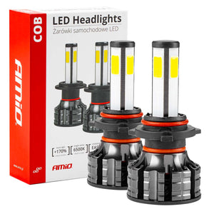 Instalatie LED COB 2Side AMiO, compatibil HB3, destinat competitiilor auto sau off-road-0