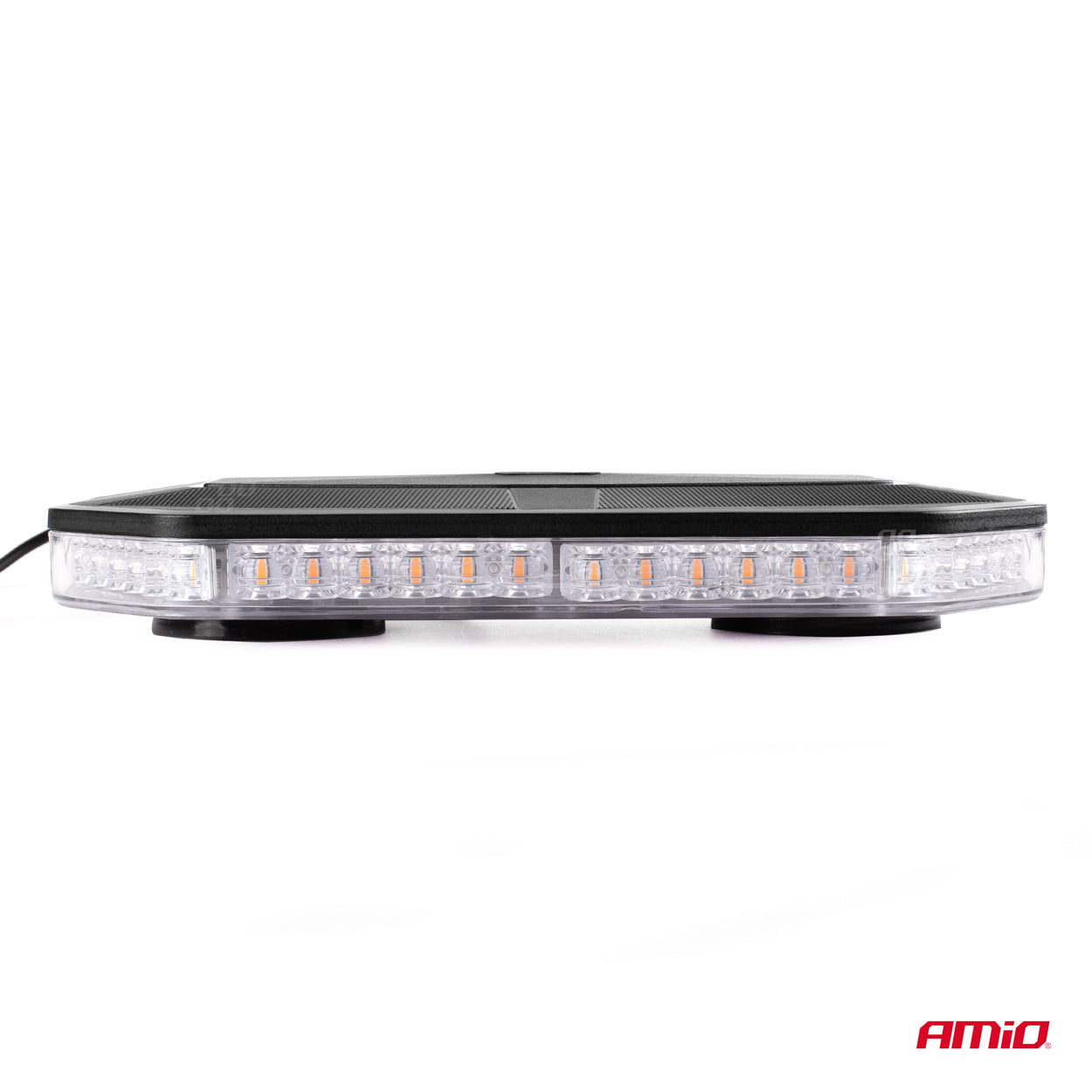 Rampa luminoasa girofar, culoare Orange, alimentare 12/24V, 48 LED-uri, protectie IP56, montaj cu magnet-3