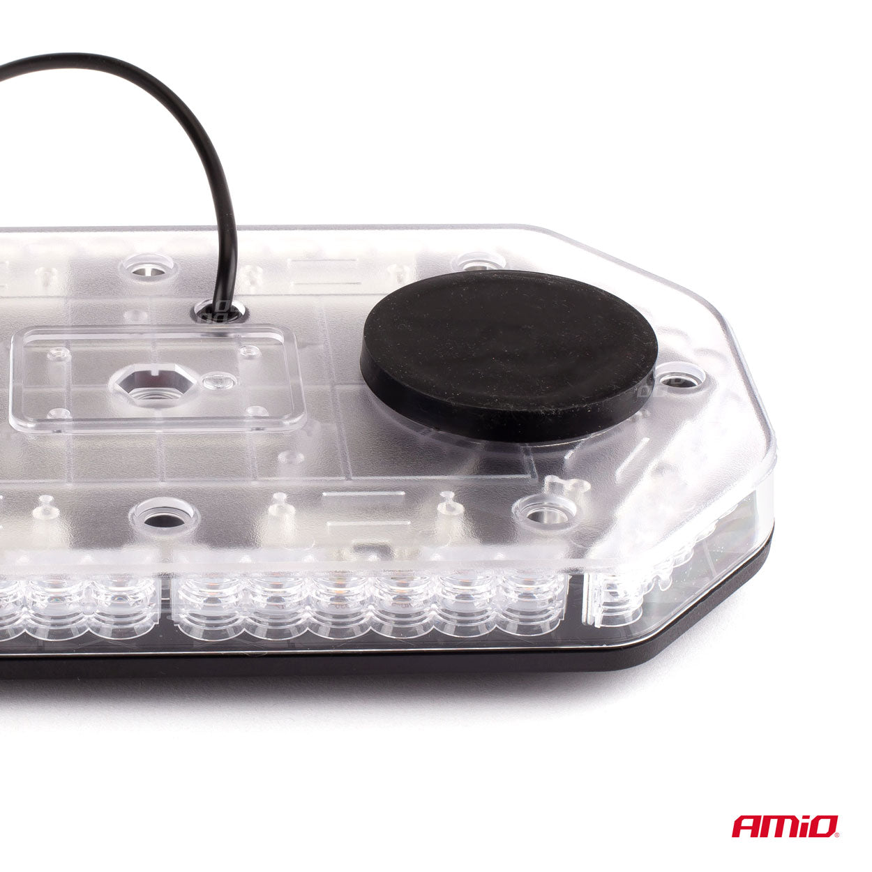 Rampa luminoasa girofar, culoare Orange, alimentare 12/24V, 48 LED-uri, protectie IP56, montaj cu magnet-7