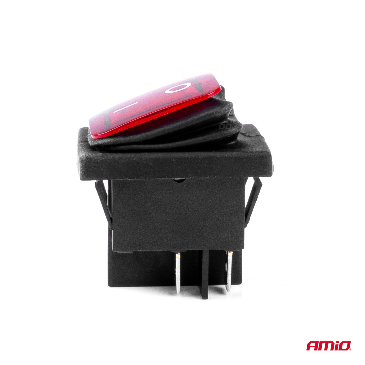 Intrerupator On/Off, 12/24V, dreptunghiular, waterproof, iluminat culoare Rosu, destinatie auto, utilitare, Off-Road, ATV, SSV, QUAD-2