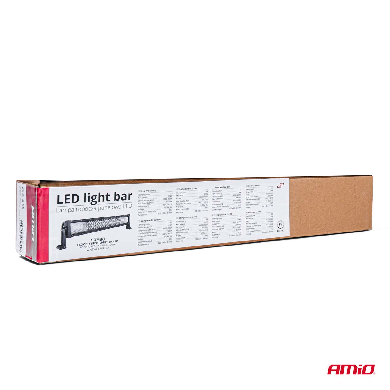 Proiector LED BAR model "CURBAT" pentru Off-Road, ATV, SSV, putere 324 W, culoare 6500K, tensiune 9-36V, dimensiuni 520 x 80 x 84 mm-5