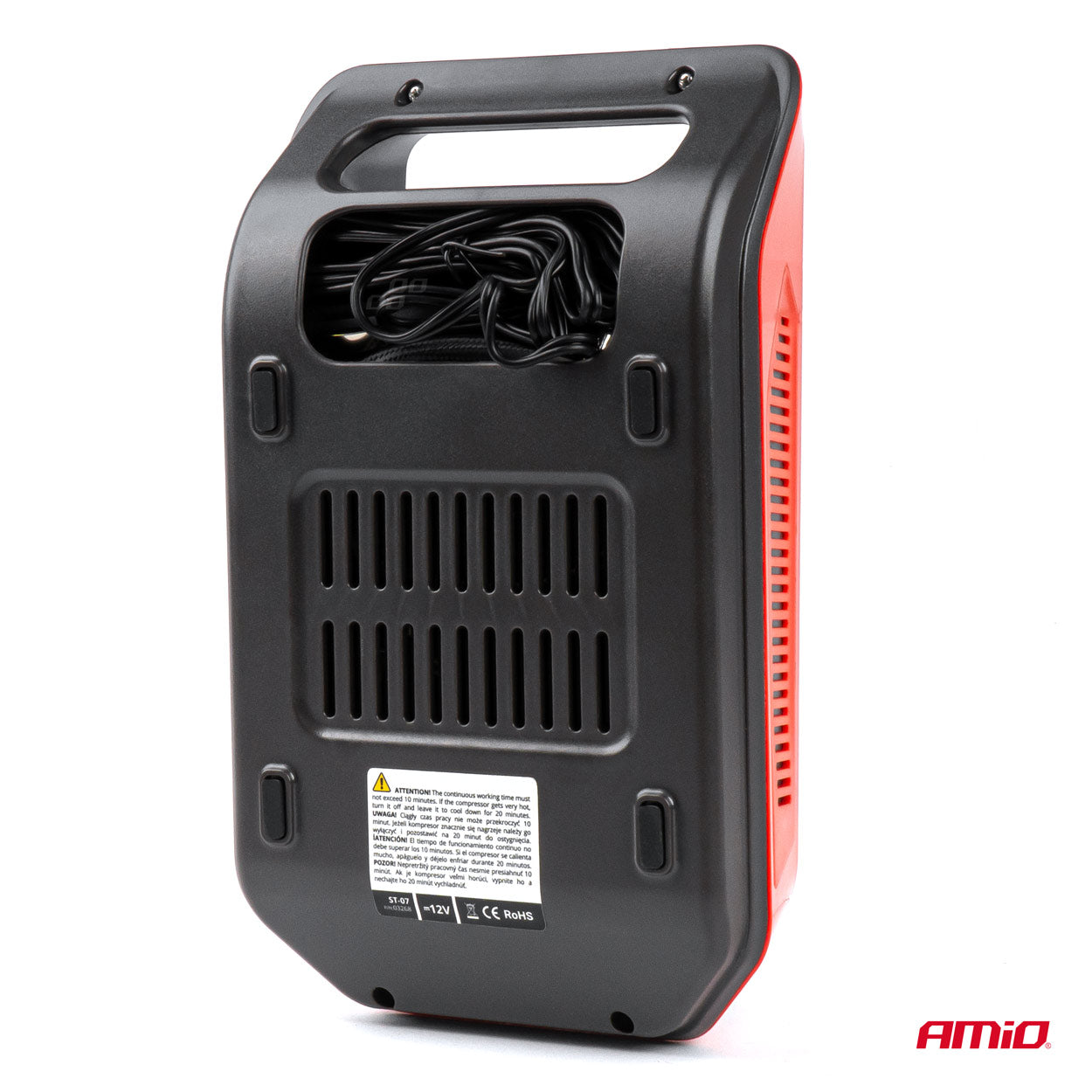 Compresor Auto Digital cu display LCD si lampa LED cu functie de iluminare si pulsare, alimentare 12V, AVX-AM03268-2