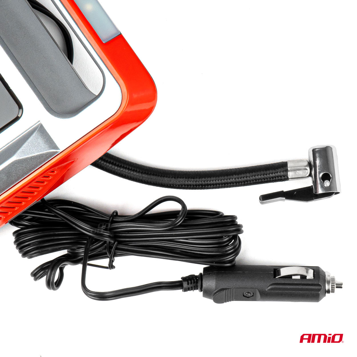 Compresor Auto Digital cu display LCD si lampa LED cu functie de iluminare si pulsare, alimentare 12V, AVX-AM03268-4