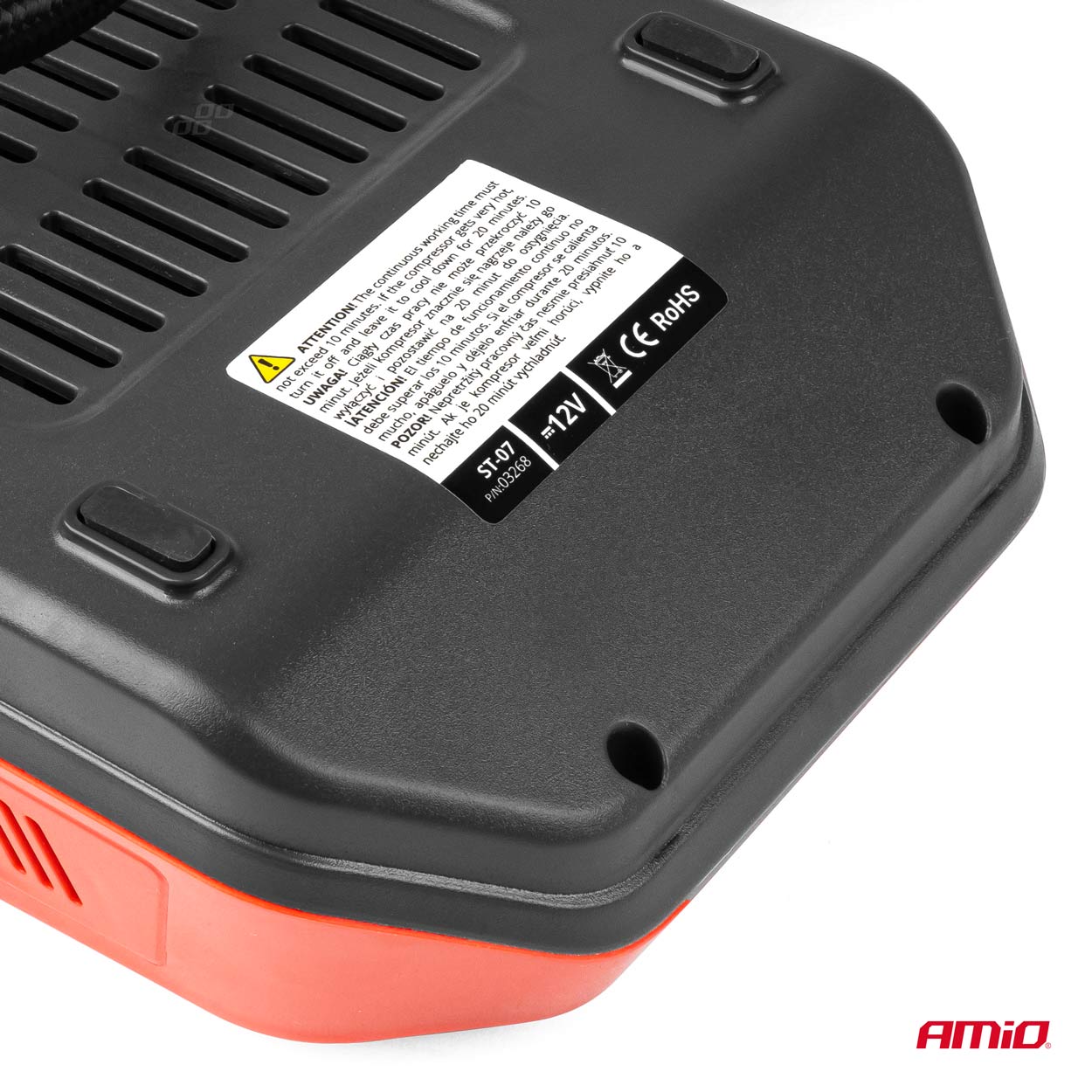 Compresor Auto Digital cu display LCD si lampa LED cu functie de iluminare si pulsare, alimentare 12V, AVX-AM03268-5