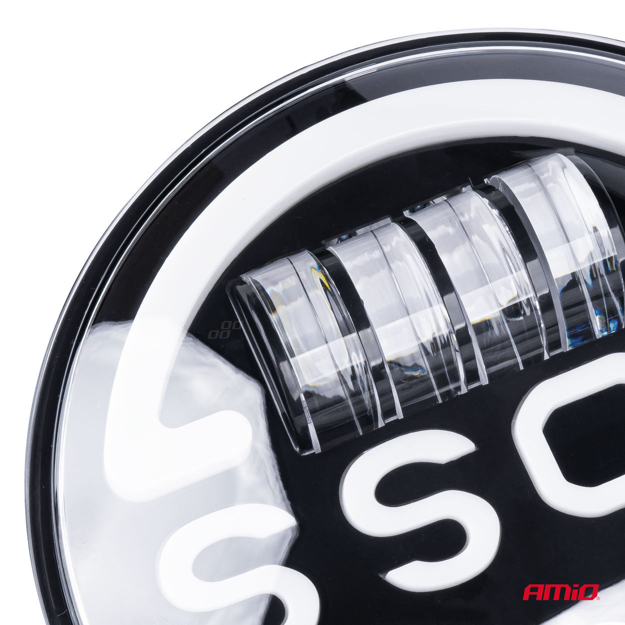 Lampa Suplimentara LED pentru Vehicule Off-Road, ATV, SSV, cu inscriptie "BOSS" si functii_ Faza Lunga, Faza Scurta, Semnalizare, Pozitie, tensiune alimentare 9 - 36V, diametru Ø170 mm-9