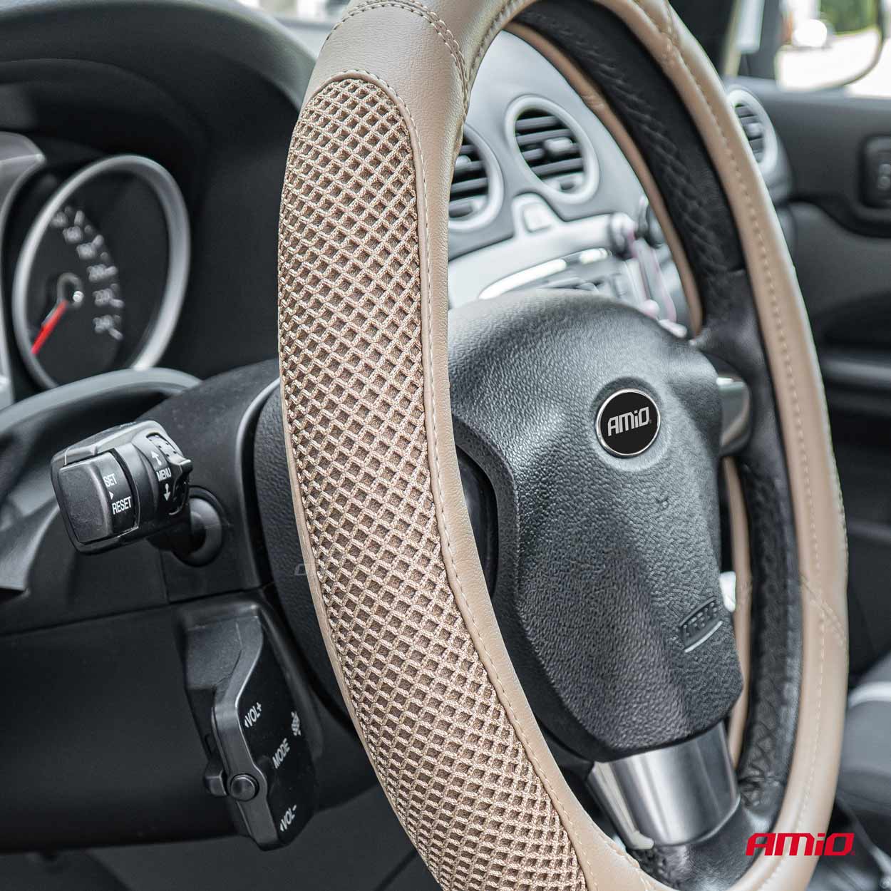 Husa volan auto, model SWC-61, marime M, dimaetru volan 37-39 cm-3