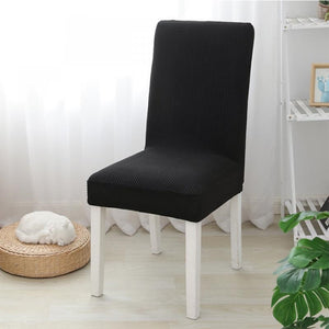 Husa universala pentru scaune clasice, model CATIFEA, culoare NEGRU-0