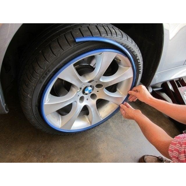 Set protectie jante, calitate Premium, 4 inele din plastic, culoare NEGRU-3