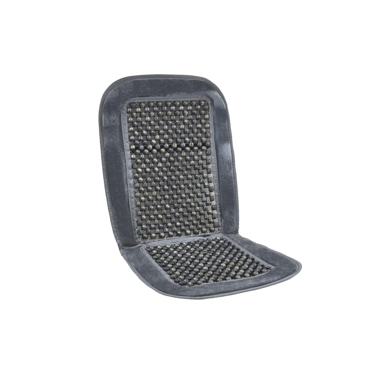 Huse auto cu bile de masaj din lemn si margine de plus gri CSM-01-Grey-0