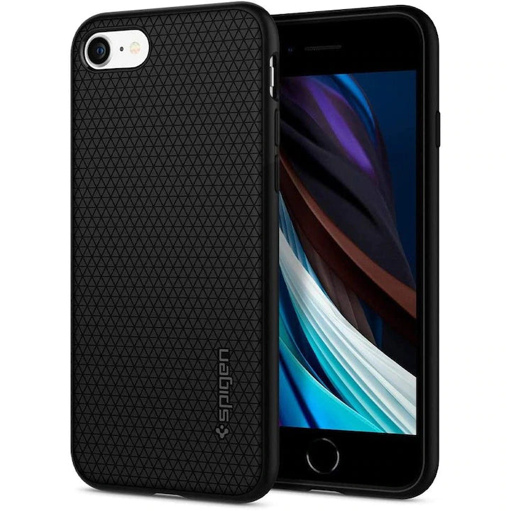 Husa telefon pentru iPhone 7 / 8 / SE 2 / SE 2020, Liquid Air, Spigen, negru
