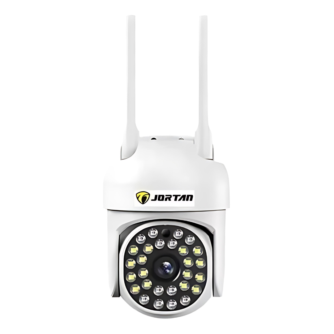 Set 4x Camera de Securitate WiFi Jortan JT-8161QJ - Viziune Nocturnă 30M, 1080P, Alerta Human-ID cu LED-uri Active+4 carduri de 32gb