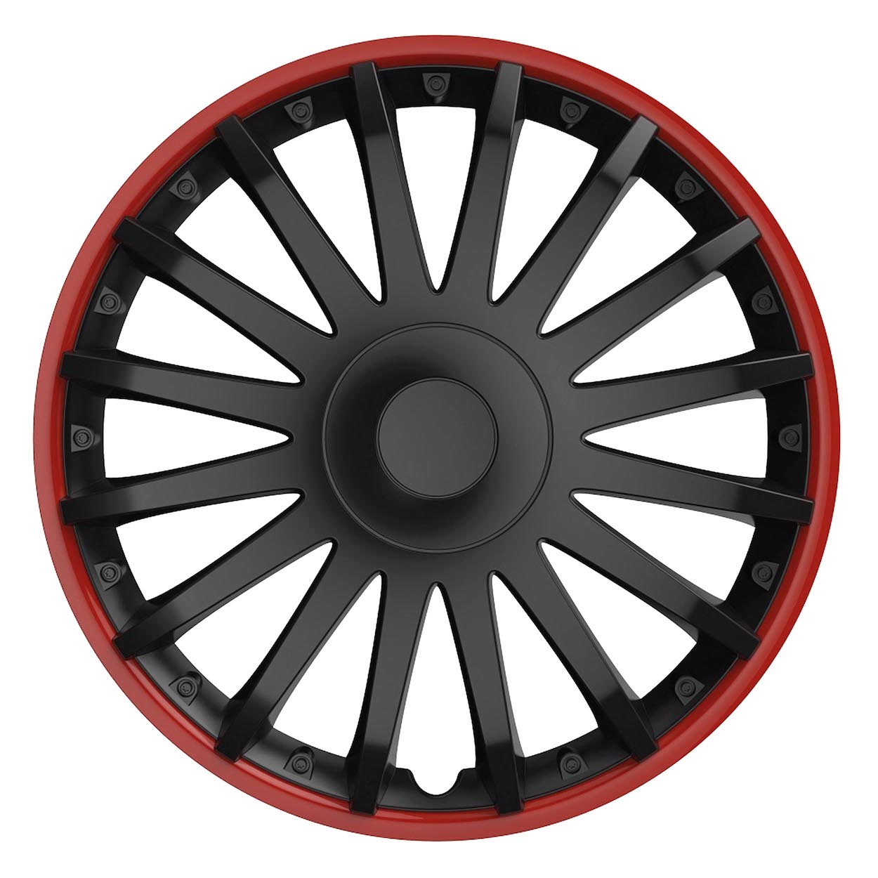 Set 4 capace roti model CRISTAL 15" - RED & BLACK-0