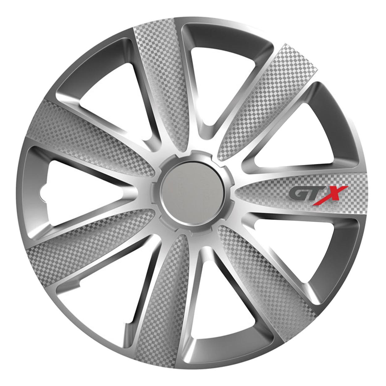 Set 4 capace roti model GTX 14" - CARBON & SILVER-0