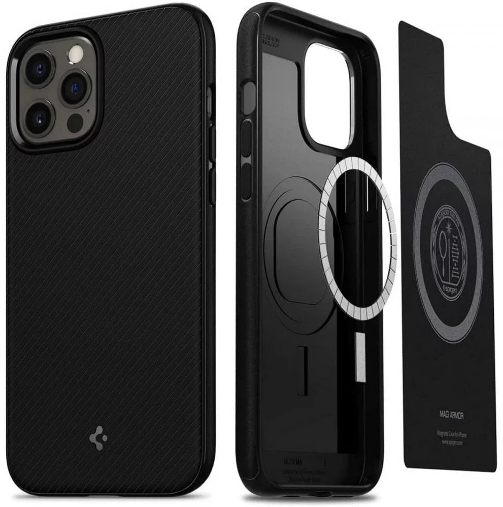 Huse SPIGEN MAG ARMOR IPHONE 12/12 PRO NEGRU