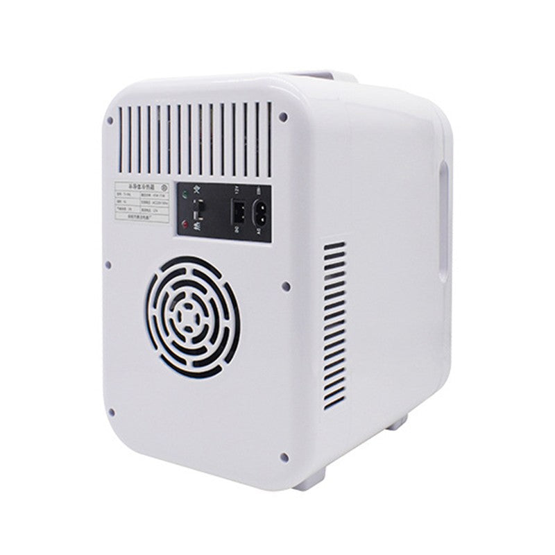 Mini frigider cosmetice, Flippy, dubla functie de incalzire/racire, portabil, 12L, alb-3