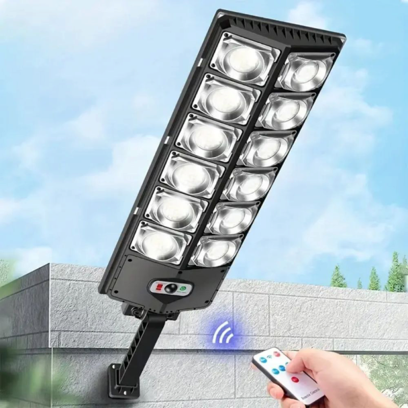Lampa solara stradala W789A-6 cu 12 casete, 150 W, IP65