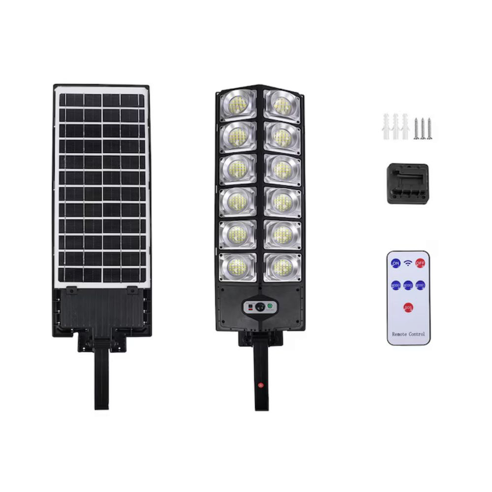 Lampa solara stradala W789A-6 cu 12 casete, 150 W, IP65