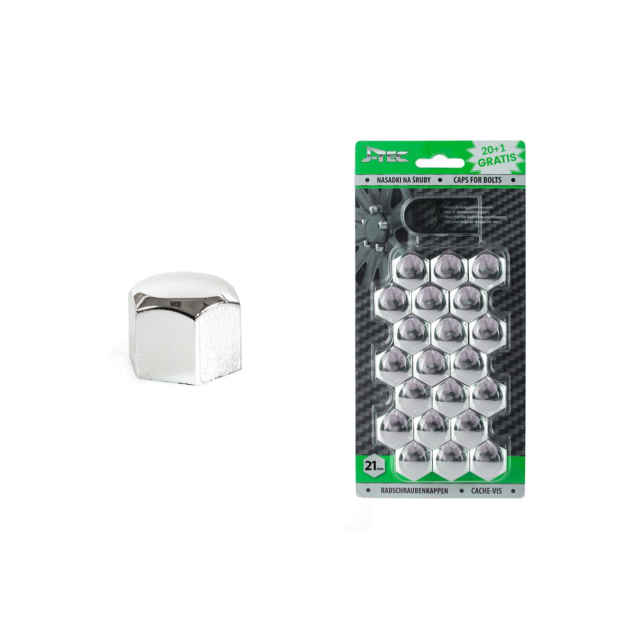 Set capace prezoane 21 mm, culoare Crom-0