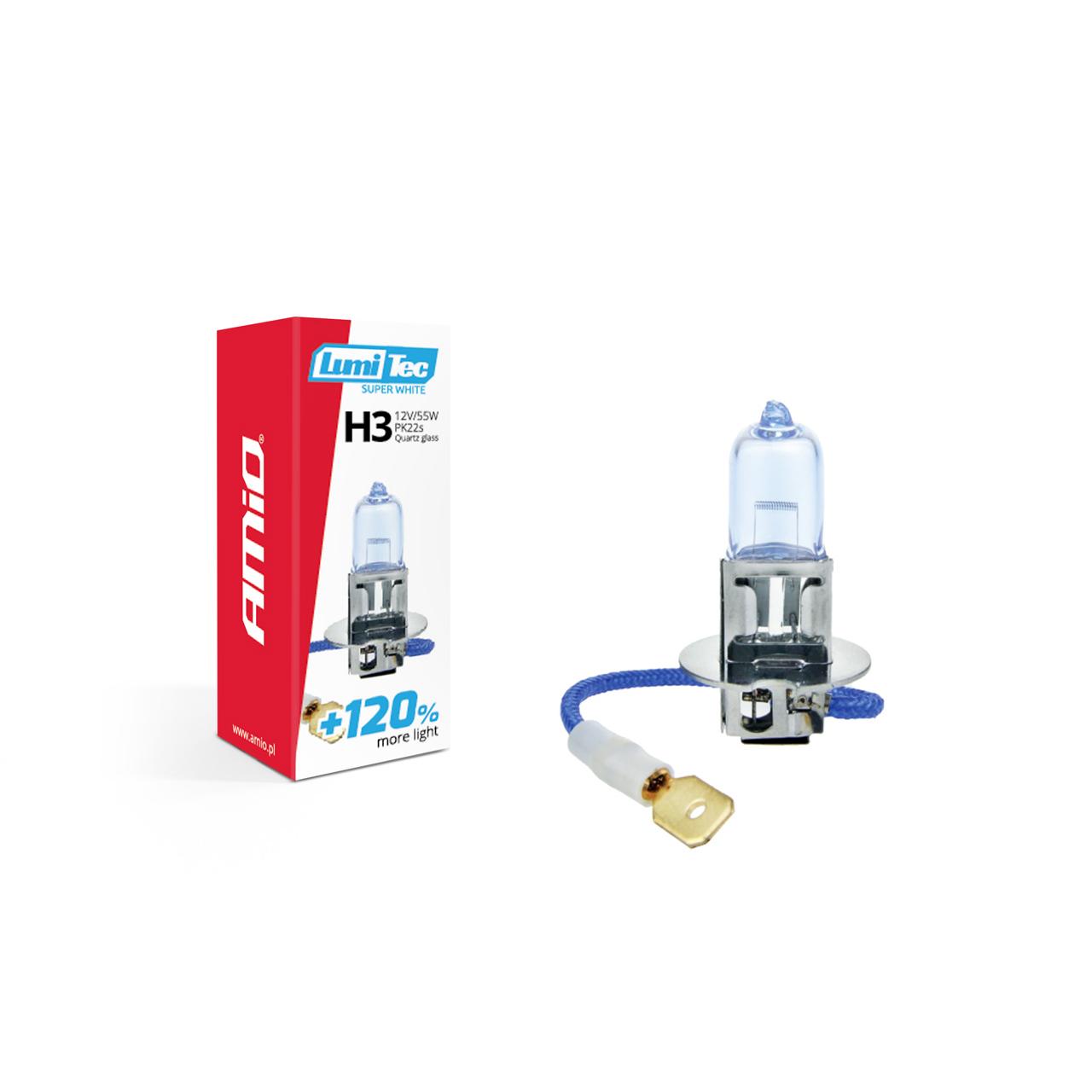 Bec halogen H3 12V 55W LumiTec SuperWhite + 120%-0