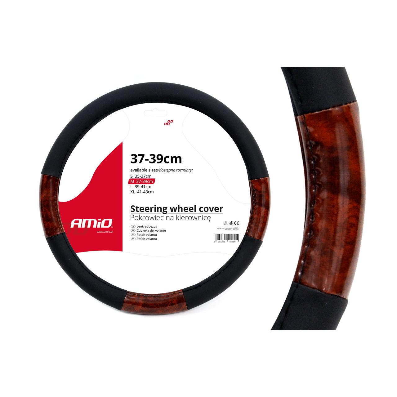 Husa volan imitatie lemn SWC-03-M (37-39cm)-0