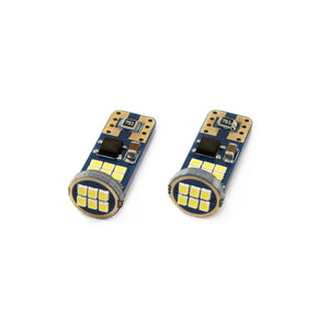 Set becuri auto cu LED CANBUS UltraBright compatibil T10e W5W 18 SMD Alb 12V/24V, destinat competitiilor auto sau off-road-0
