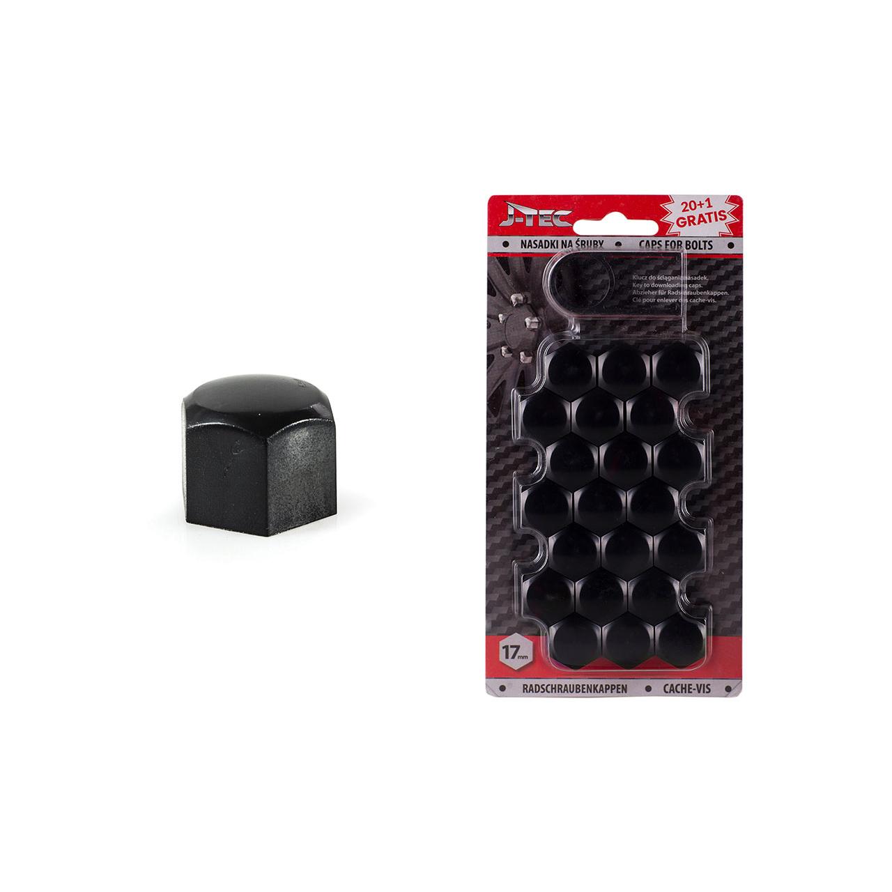 Set capace prezoane 17 mm, culoare Negru-0
