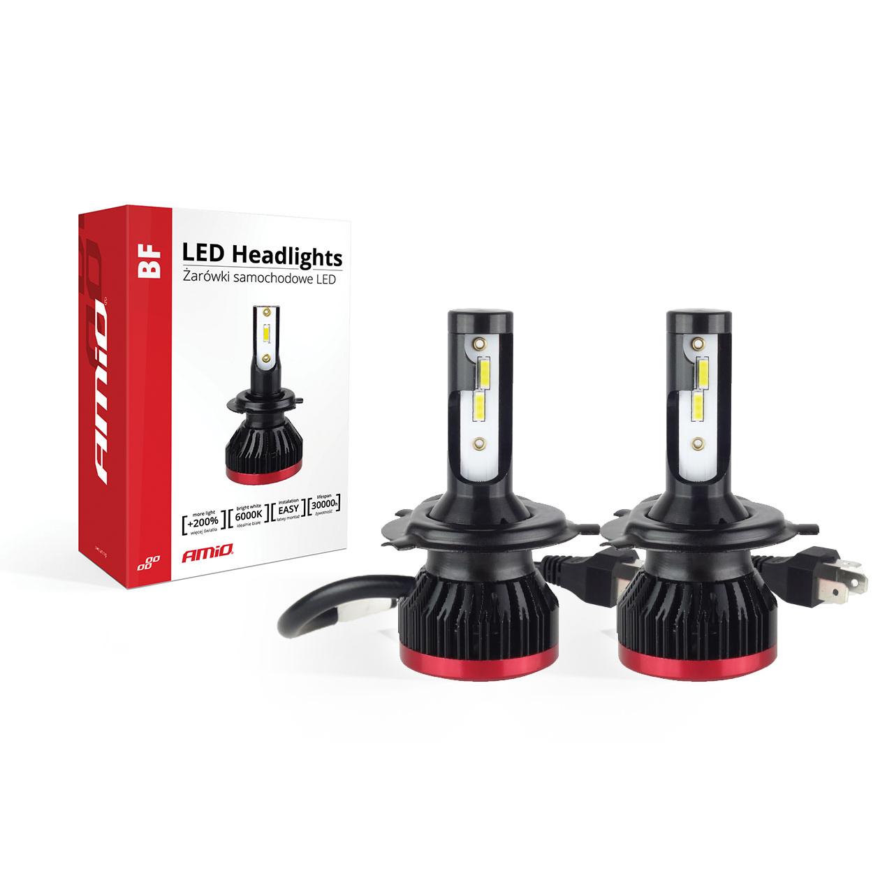 Becuri auto LED BF Series AMiO compatibil H4, destinat competitiilor auto sau off-road-0