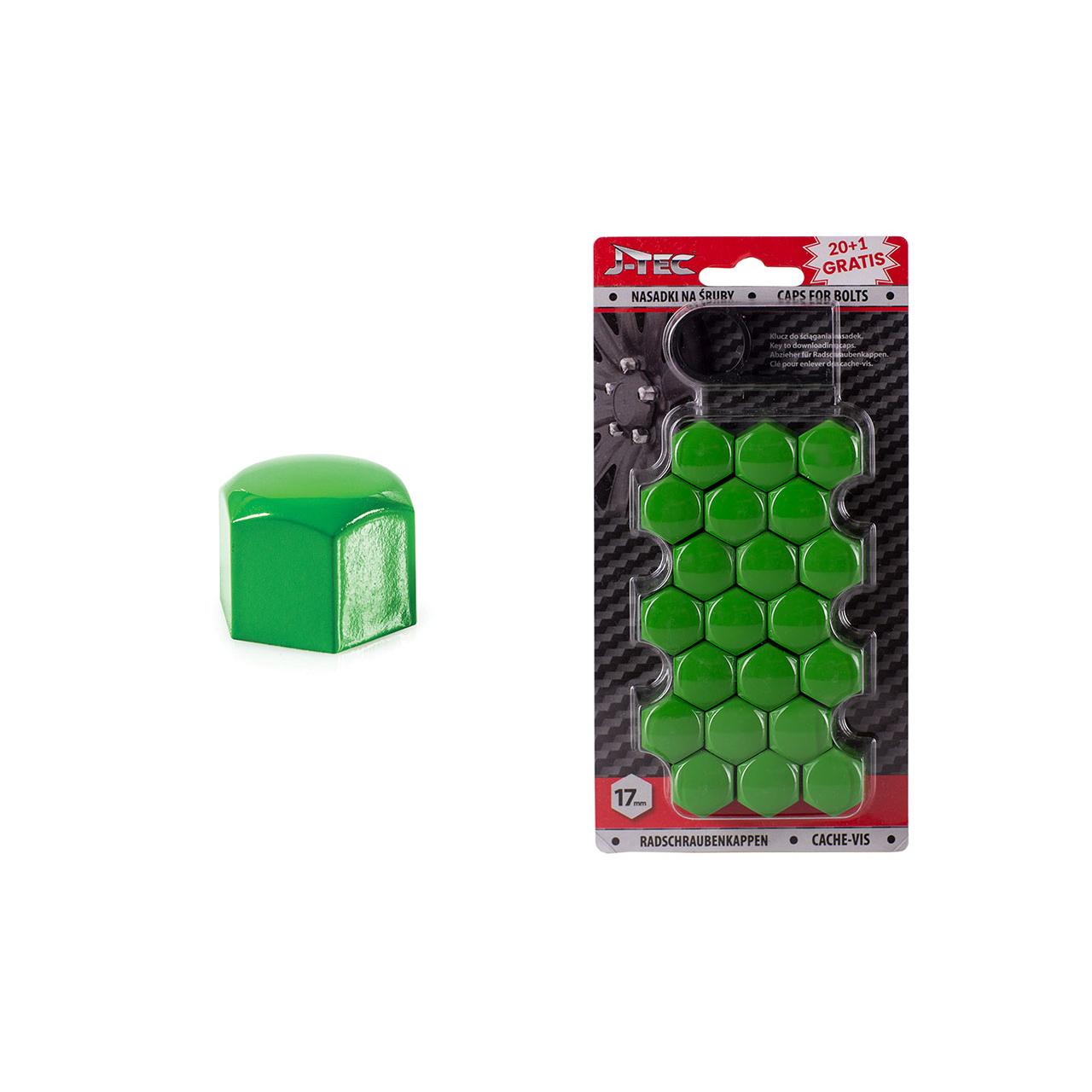 Set capace prezoane 17 mm, culoare Verde-0