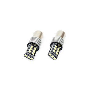Set becuri auto cu LED CANBUS compatibil P21W BA15S 15 SMD 7.5W Alb 12/24V, destinat competitiilor auto sau off-road-0