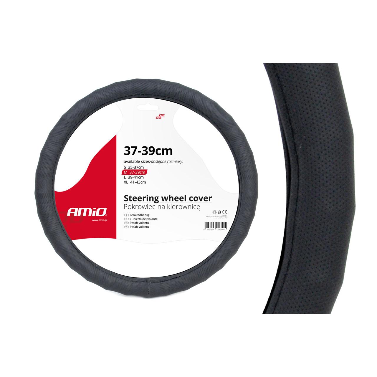 Husa volan neagra Waves SWC-14-M (37-39cm)-0
