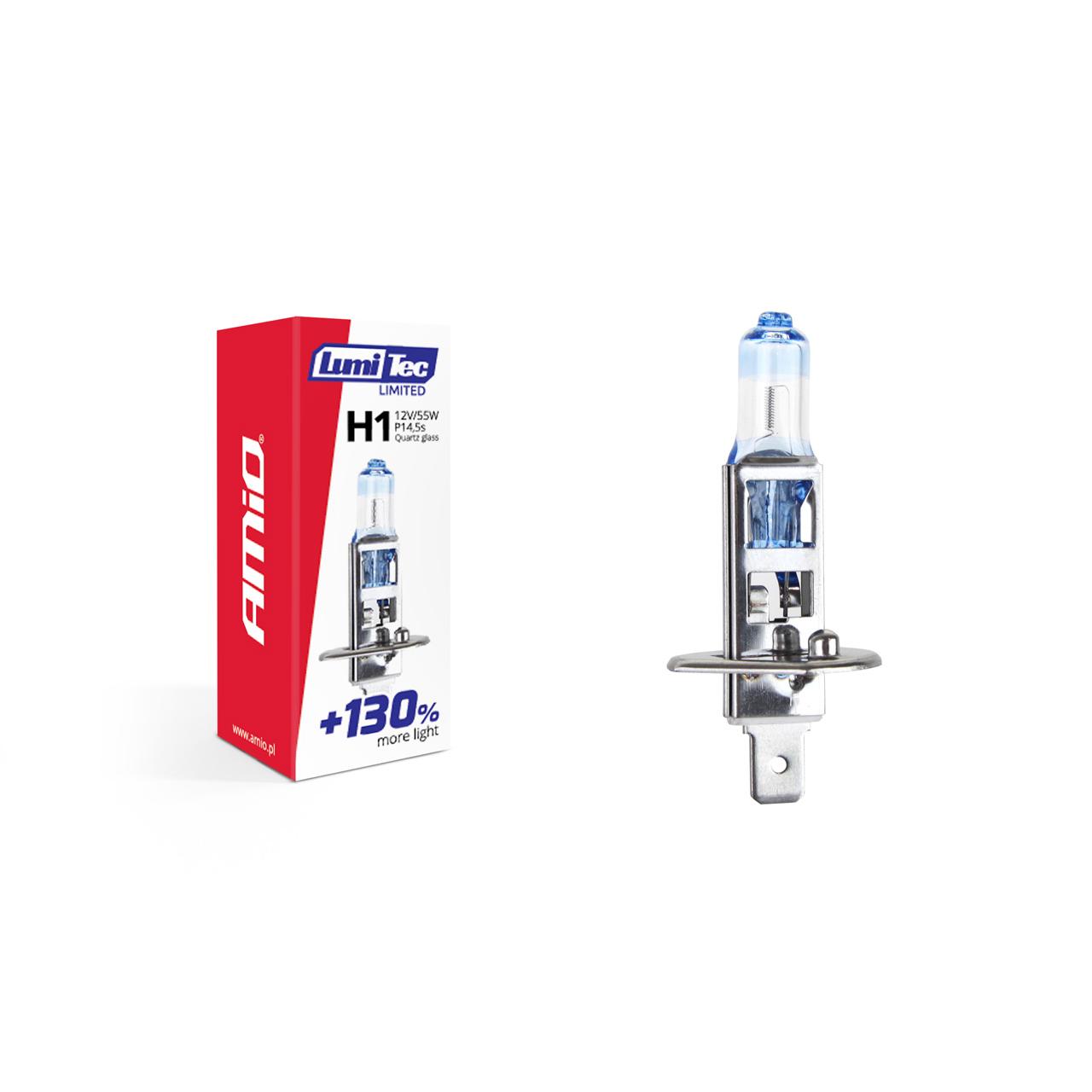 Bec halogen H1 12V 55W LumiTec LIMITED + 130%-0
