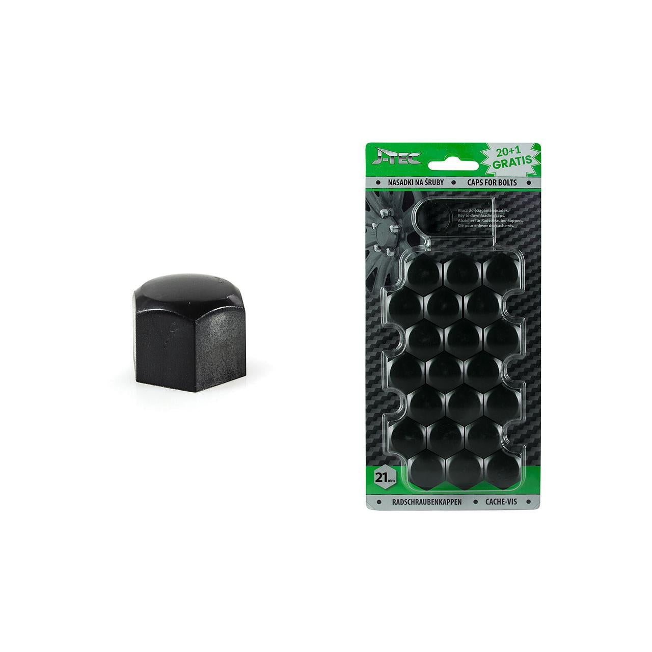 Set capace prezoane 21 mm, culoare Negru-0