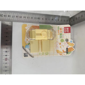 Guma de Sters cu Sistem Reglare Pull Push, 2 Rezerve, Galben-0