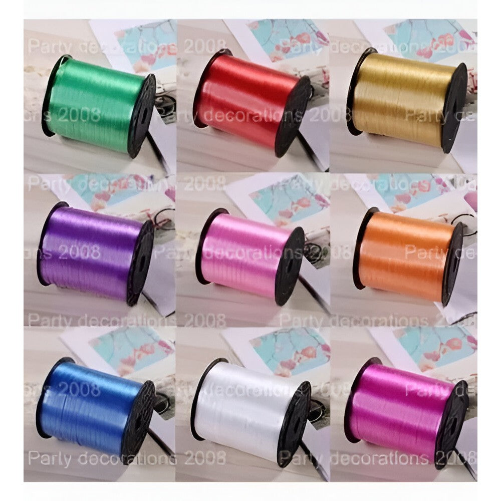 200 metri rafie/panglici baloane Alb-0