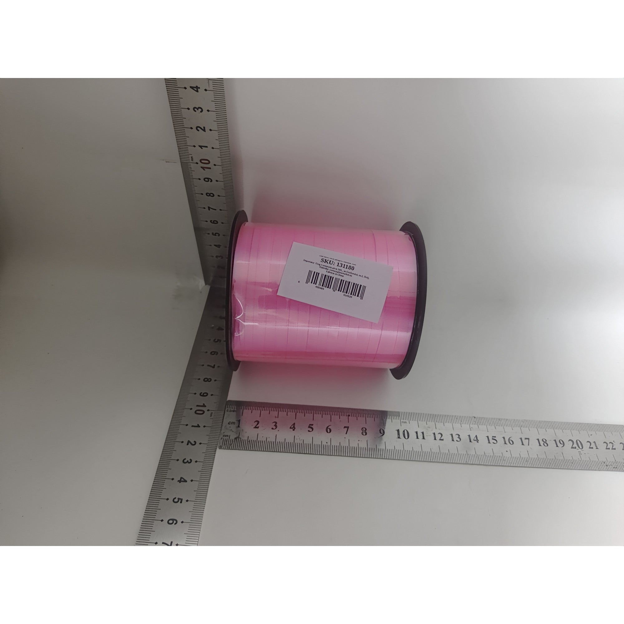 200 metri rafie/panglici baloane Roz-1