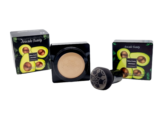 Fond de Ten,CC Crema cu Acoperire Naturala si Efect de Matifiere,AVOCADO-cu buretel