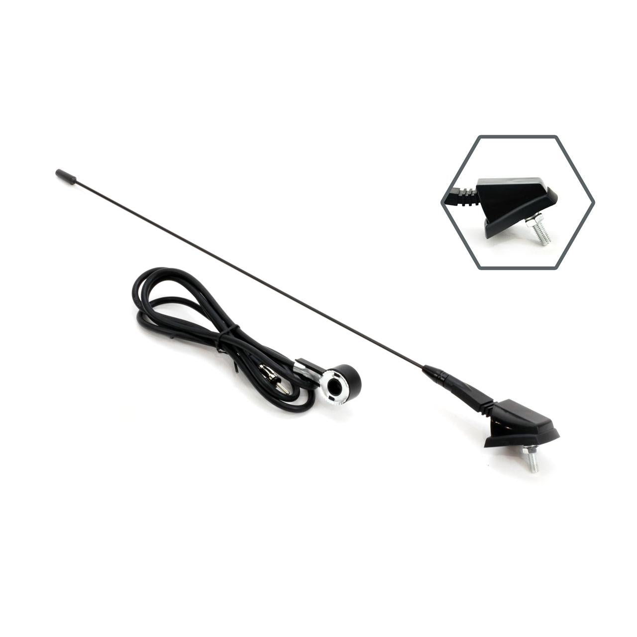 Antena radio auto universala 41cm cu adaptor 5mm ANT01-1