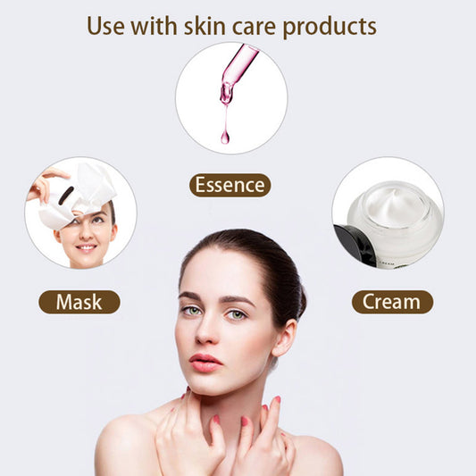 Rola Masaj Facial, Bile 3D, cu Vibratii si Rotire, 15 cm, culoare auriu.