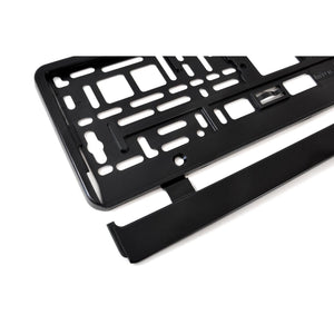 Suport numar inmatriculare negru 52.3 x 11cm-0