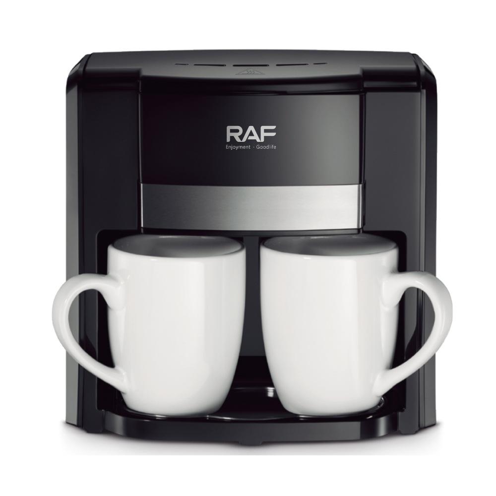Aparat de Cafea RAF 650W cu 2 Cani Ceramice și Lingură de Măsurare Incluse, 420ml