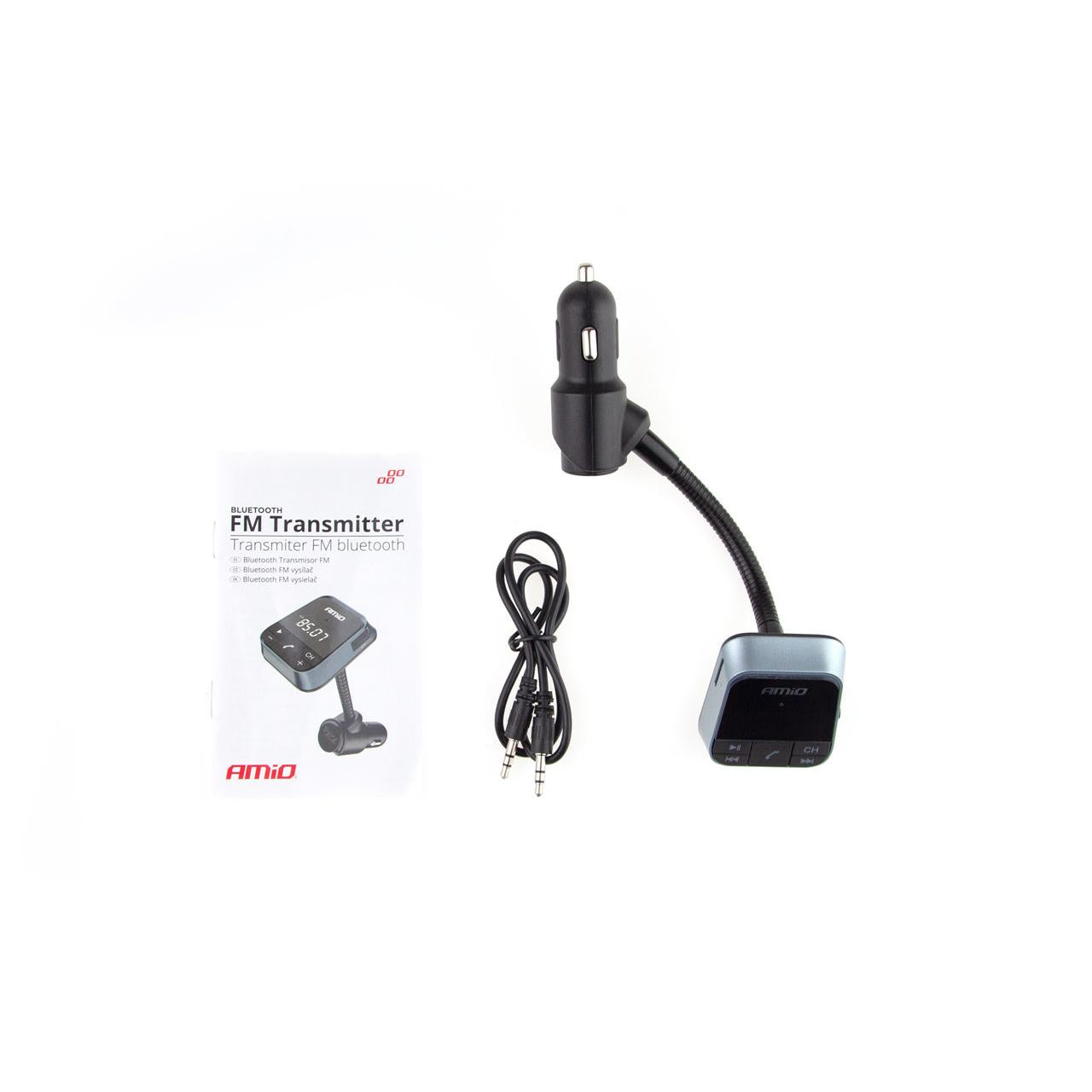 Modulator FM Bluetooth, Dual USB 2.4A, microSD-2