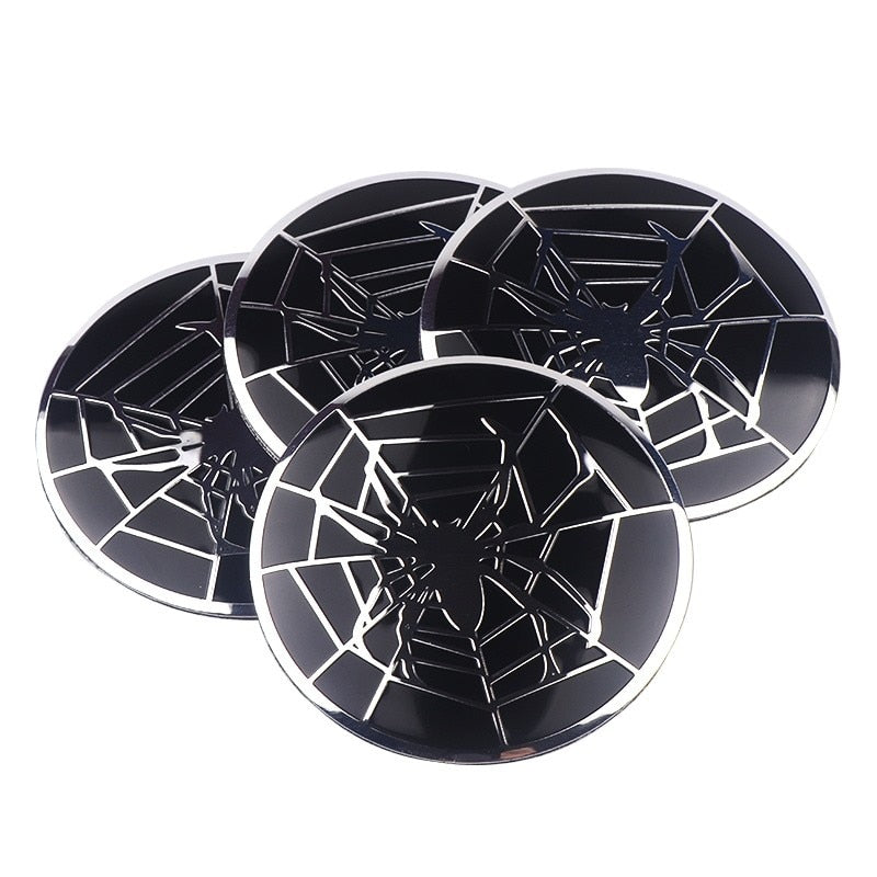 Set 4 buc. ornament central janta, model "Spider", diametru 5cm-1