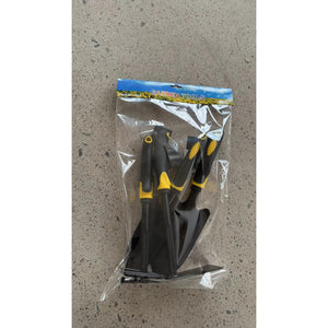 Set 4 Unelte de Gradina Flippy, pentru Plantare Prelucrare Sol si Ingrijire Plante, Material PVC carbon, Negru Galben-0