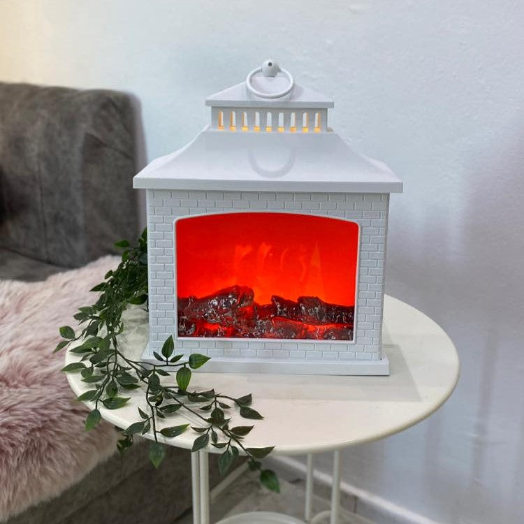 Felinar Decorativ Model Șemineu, 30x40x15 cm