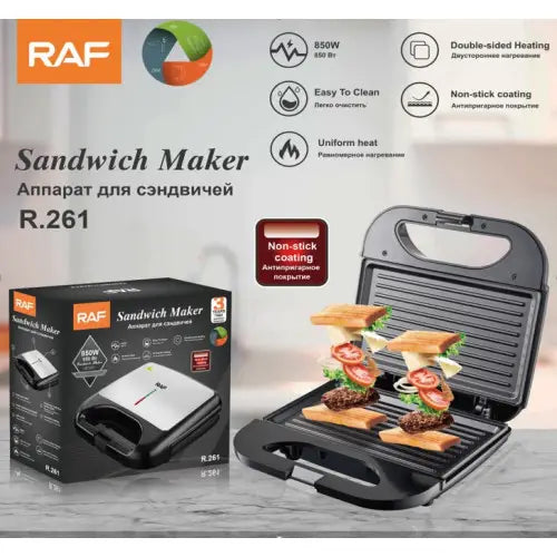 Sandwich Maker și Grill 2 în 1, RAF R261, 850W