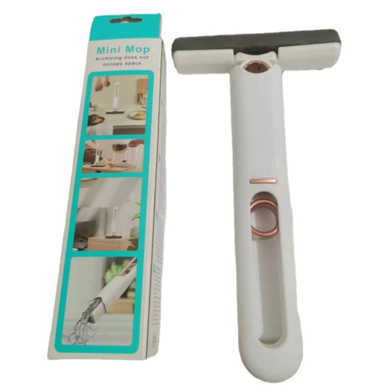 Mop mini portabil, sistem autostoarcere, pentru suprafete,geamuri,gresie si faianta.